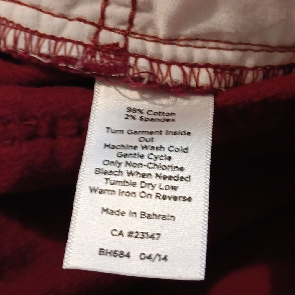 Talbots Heritage Burgundy Corduroy Pants - Picture 8 of 9